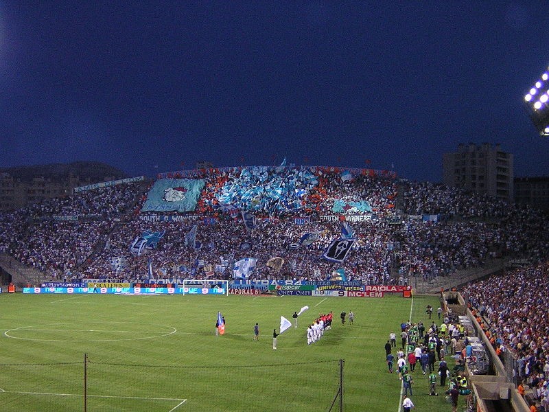 Грандиозный тифо трибуны Virage Sud